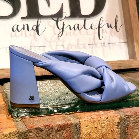 Sam & Libby Heel Sandals Sintectico Wmns Sz 8 - Picture 4 of 9
